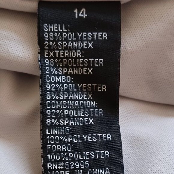 FINAL SALE: SCARLETT Gray Shimmery Floral Lace Sleeveless Dress Size 14 - Picture 6 of 7